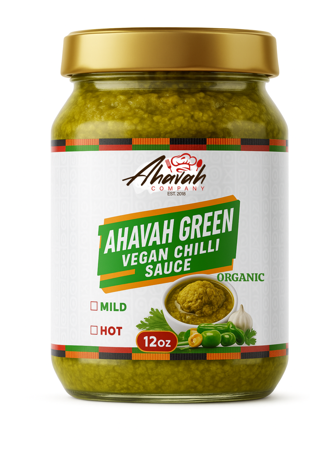 Ahavah Green Vegan Chili Sauce (Organic)