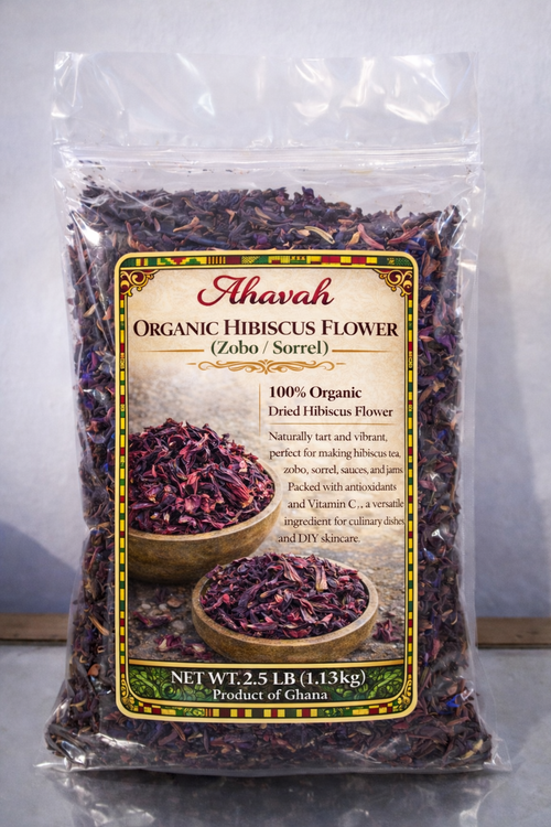 Ahavah Organic Hibiscus/Sobolo/zobo/sorrel Flower