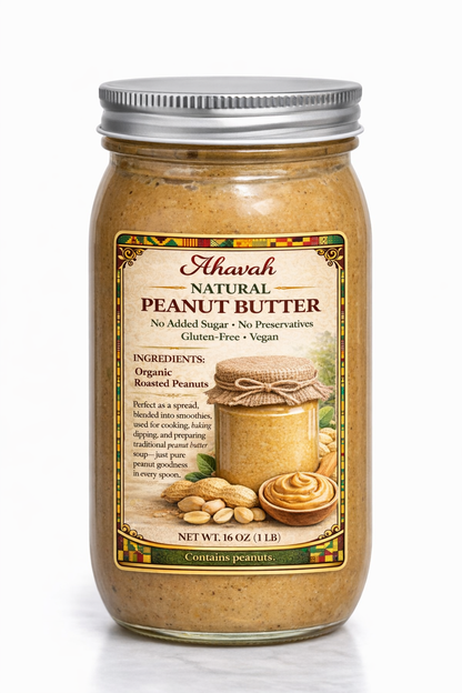 AHAVAH NATURAL PEANUT BUTTER