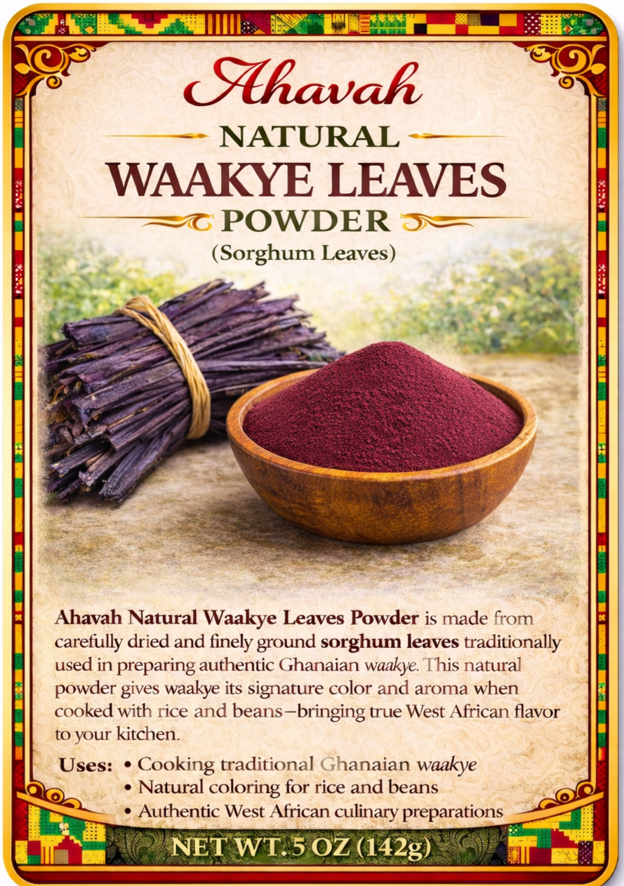 Ahavah Natural Waakye Leaves Powder